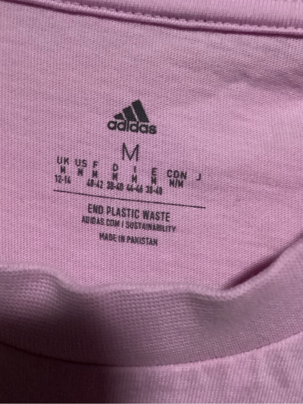 adidas Pink Tee with Floral Logo - Picture 4 of 5